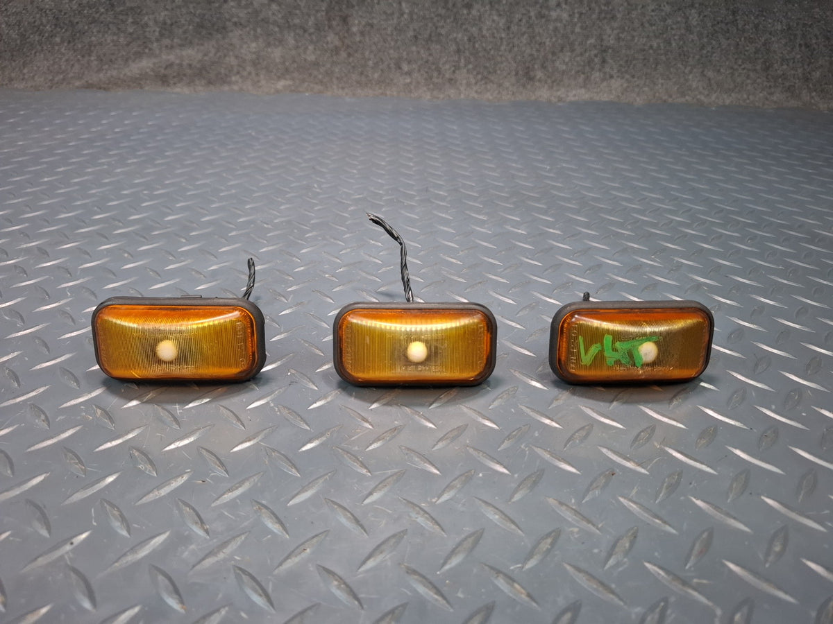 2003-2009 Hummer H2 Front Upper Clearance Marker Orange Light Lamp Set of 3