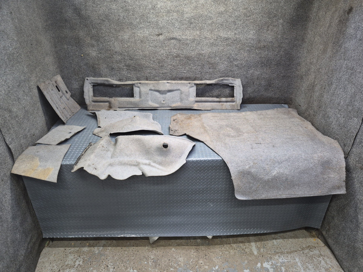 84-88 Toyota Cressida MX73 Sedan Set of 7 Trunk Carpet Liner Trim Panel Set OEM