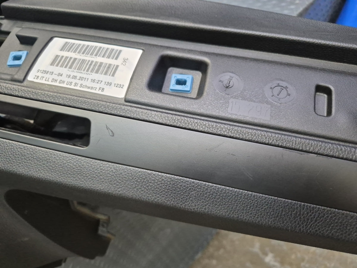 2008-2011 BMW E90 E92 M3 Dashboard Dash Instrument Panel Trim Cover Black