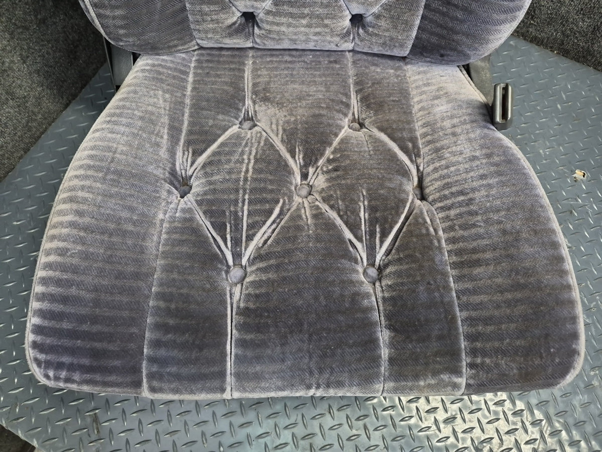 84-88 Toyota Cressida MX73 Luxury Sedan Front & Rear Velour Seat Blue Set OEM