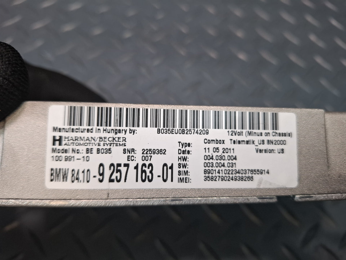 2008-2011 BMW E90 E92 E93 M3 Combox Telematics Bluetooth Controlmodule 9257163