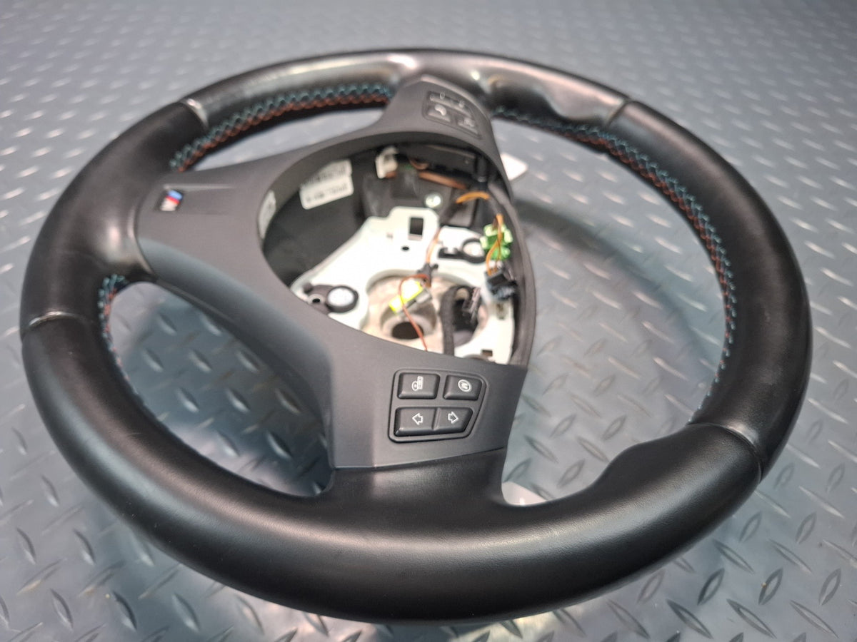2008-2011 BMW E90 E92 E93 M3 Sport Leather Steering Black w Paddles & Controls