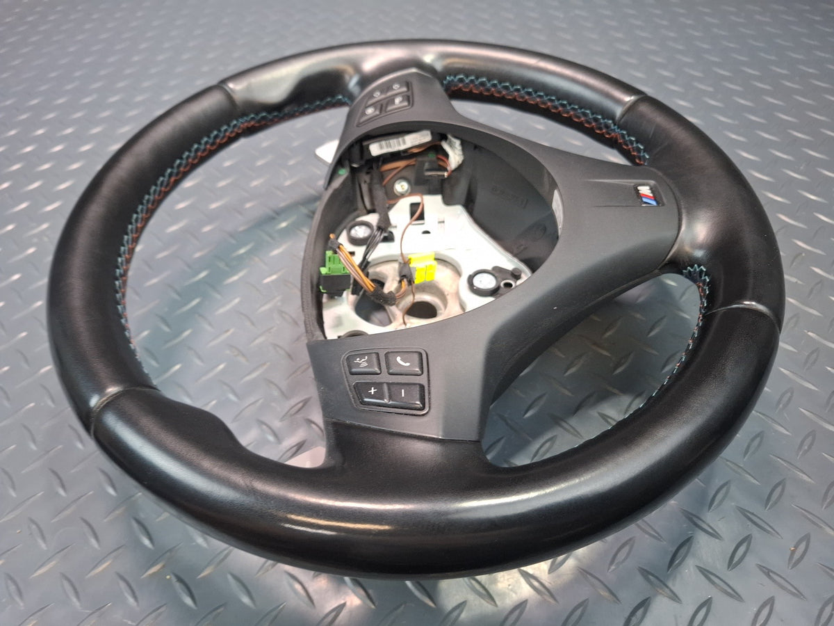 2008-2011 BMW E90 E92 E93 M3 Sport Leather Steering Black w Paddles & Controls