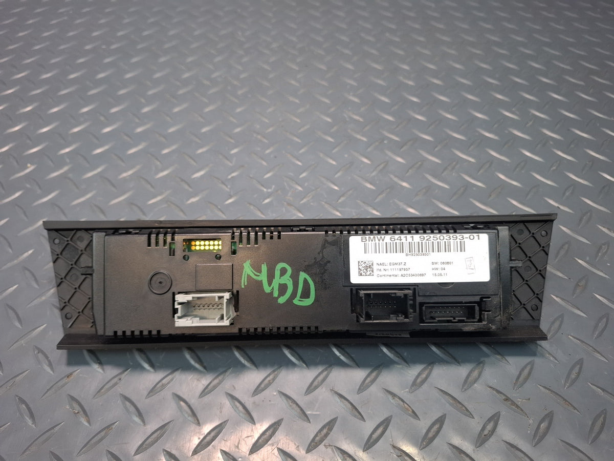 2011 BMW E90 M3  A/C Heater Temperature Climate Control Switch 9250393
