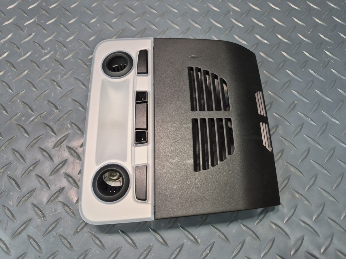 2008-2011 BMW E90 M3 Front & Rear Overhead Console Light Lamp Black Set of 2