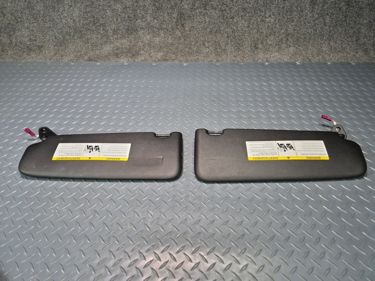 2008-2011 BMW E90 M3 Front Left & Right Sun Visor Black Set of 2