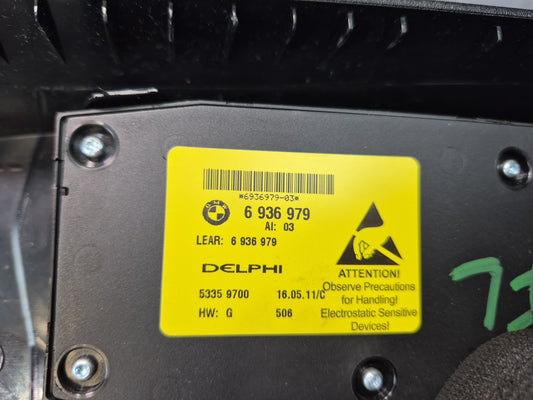 2008-2011 BMW E90 M3 Front Left Seat Adjust Control Switch w Trim Panel 6936979