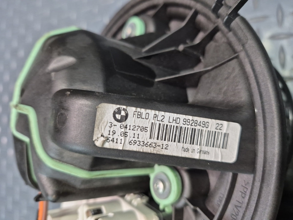 2008-2011 BMW E90 E92 E93 M3 A/C Heater Blower Motor Fan w  Resistor