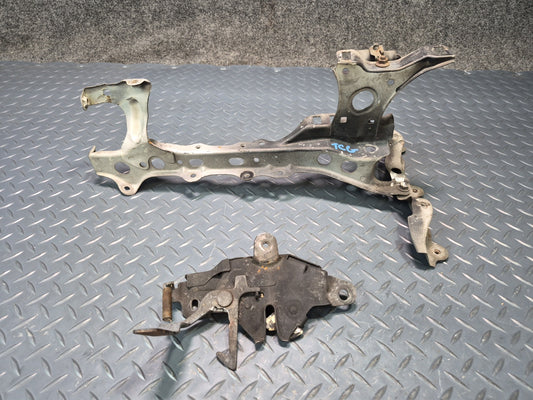 84-86 Toyota Cressida MX73 Hood Lock Latch w Support Bracket Set OEM