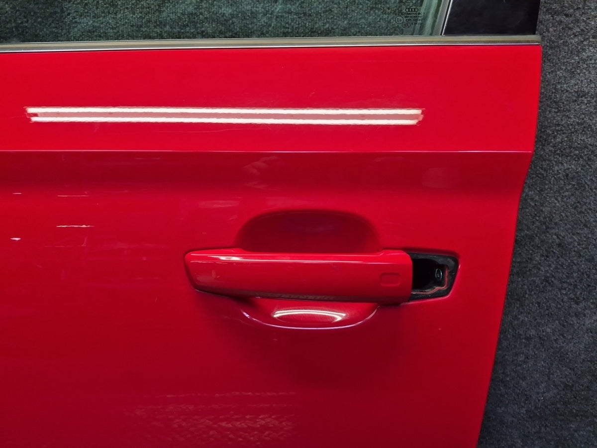 15-20 Audi S3 8VS Sedan Front Left Door Shell Panel Assembly Misano RED OEM