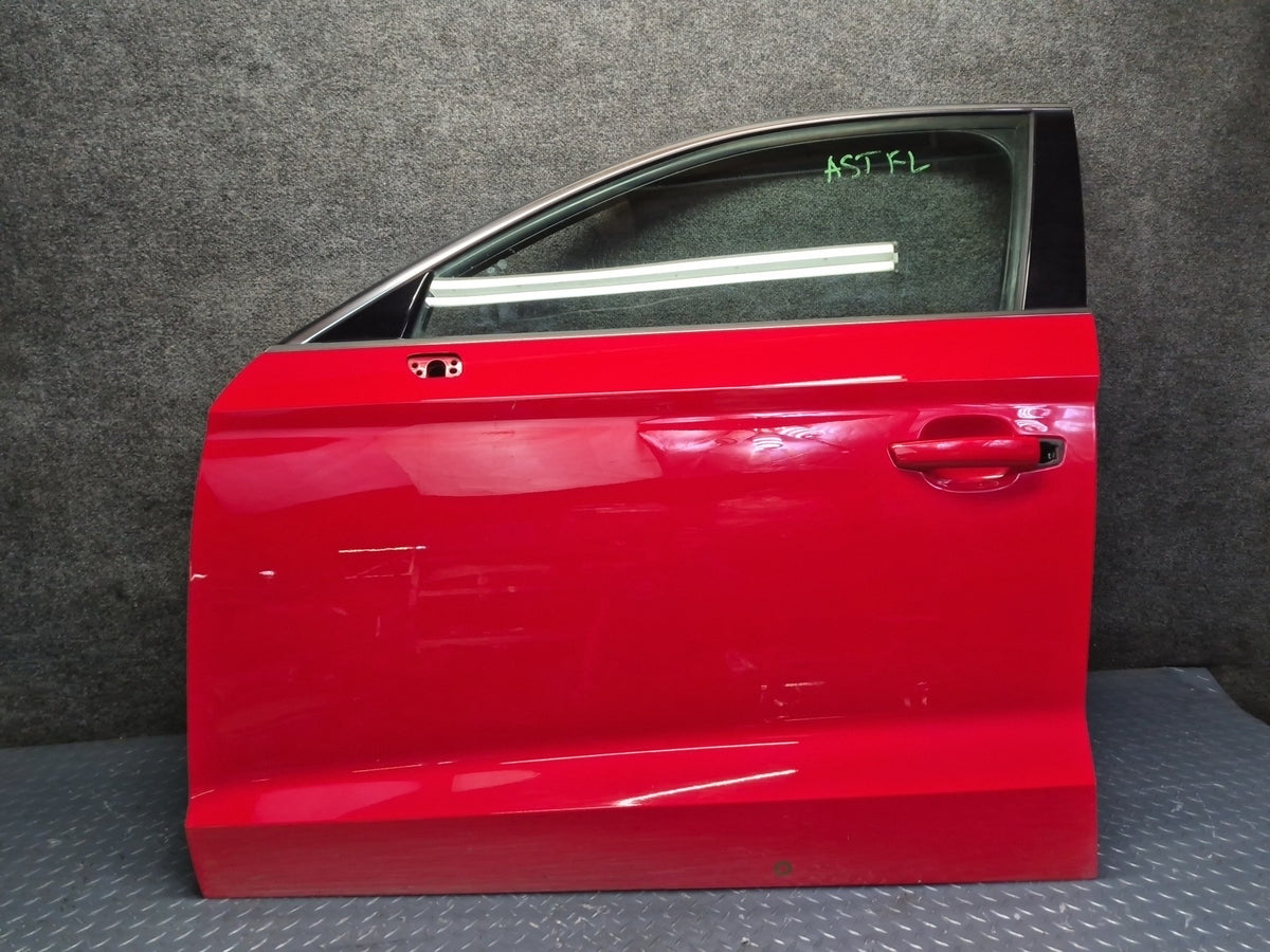 15-20 Audi S3 8VS Sedan Front Left Door Shell Panel Assembly Misano RED OEM
