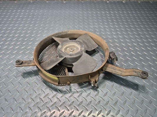 85-86 Toyota Cressida MX73 A/C Condenser Cooling Fan Motor w Shroud & Mount OEM