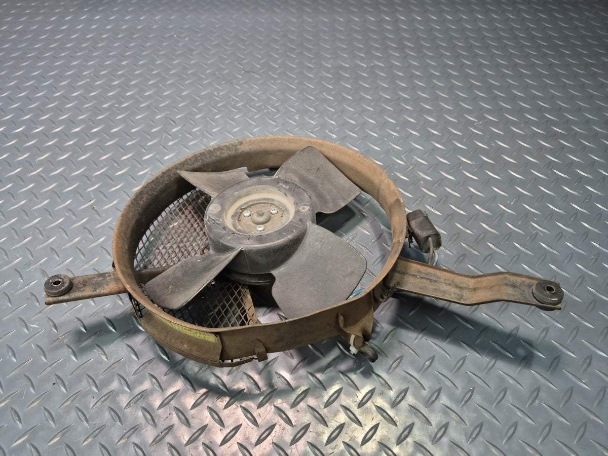 85-86 Toyota Cressida MX73 A/C Condenser Cooling Fan Motor w Shroud & Mount OEM
