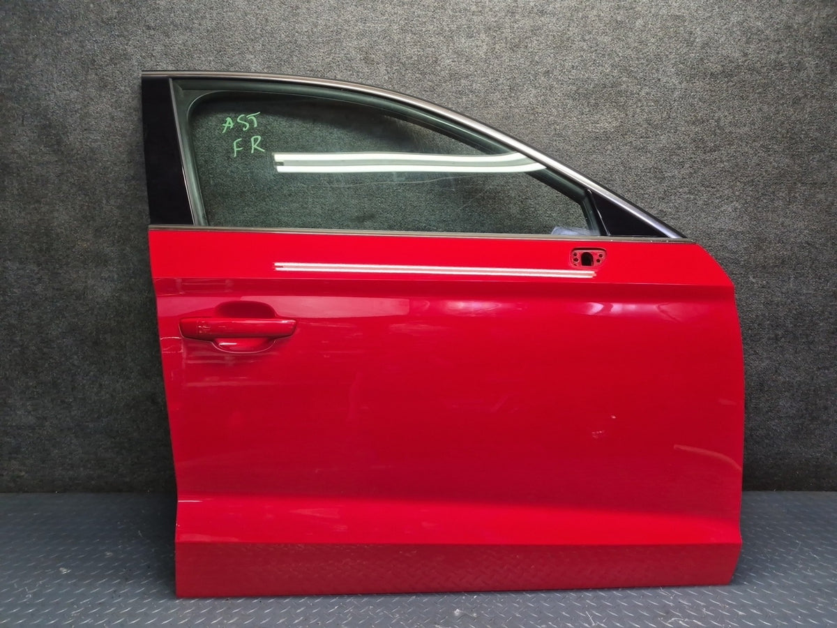 15-20 Audi S3 8VS Sedan Front Right Door Shell Panel Assembly Misano RED OEM