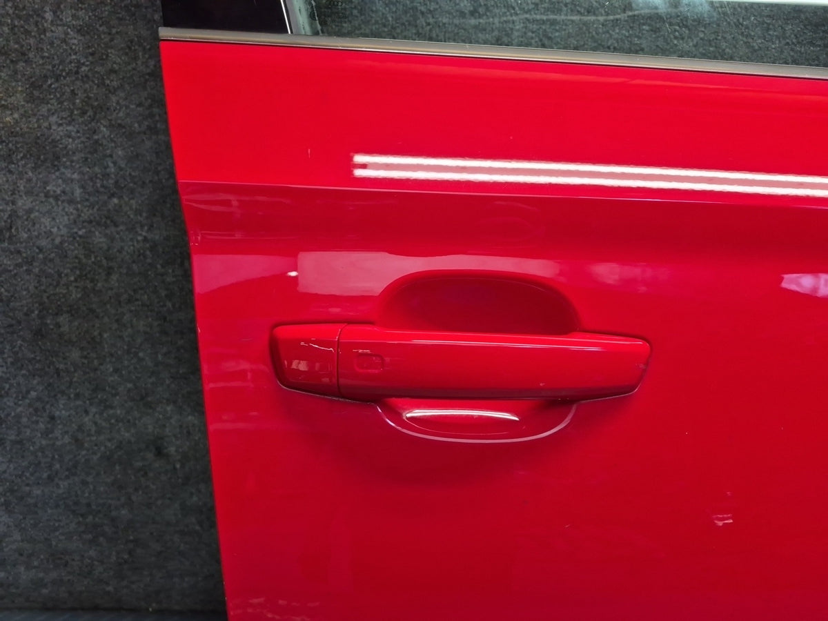 15-20 Audi S3 8VS Sedan Front Right Door Shell Panel Assembly Misano RED OEM