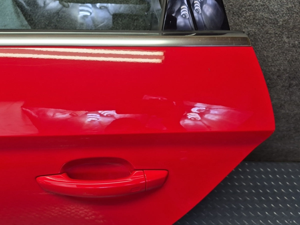 15-20 Audi S3 8VS Sedan Rear Left Door Shell Panel Misano RED Assembly OEM