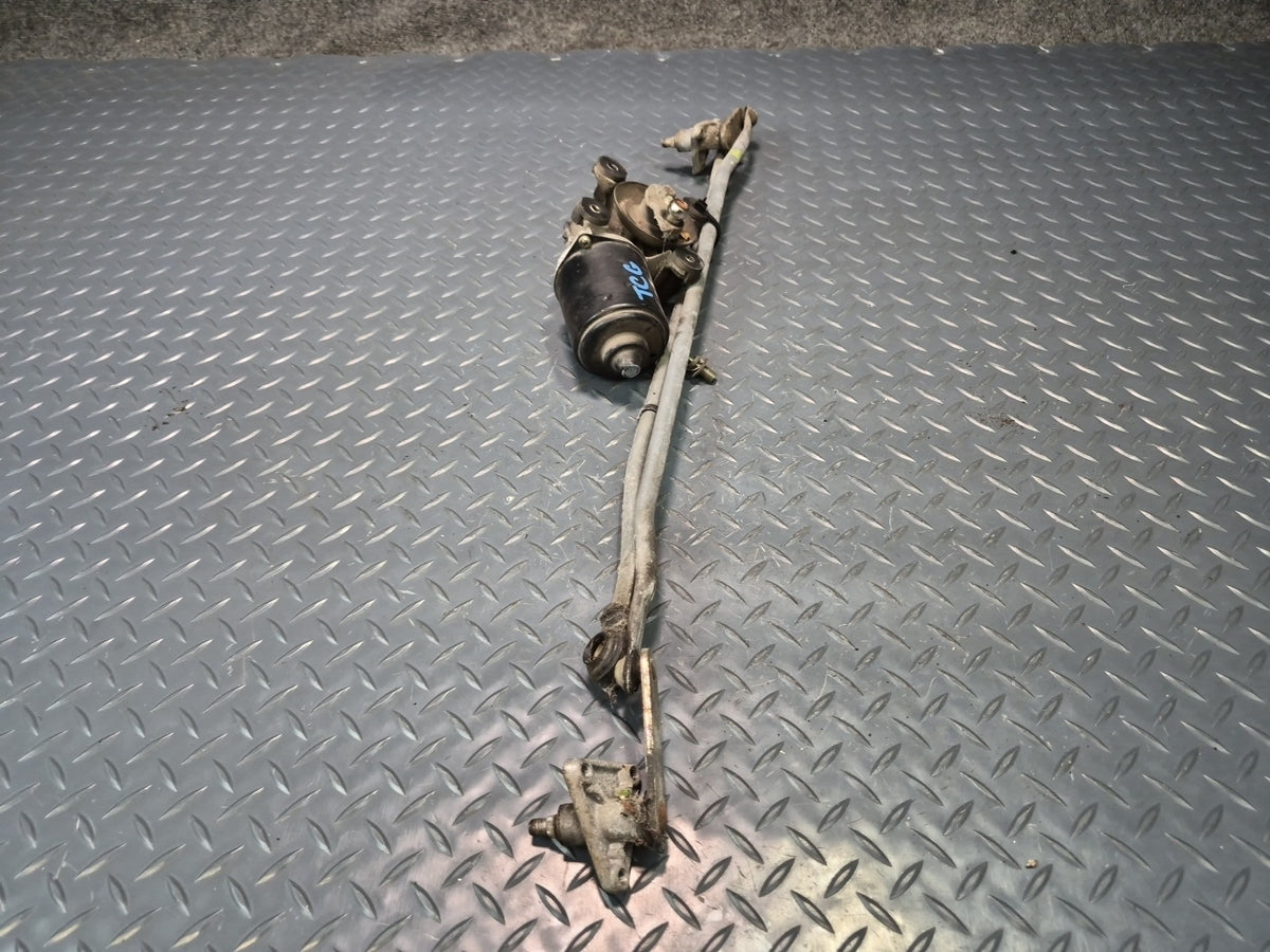 84-86 Toyota Cressida MX73 Front Windshield Wiper Linkage w Motor OEM