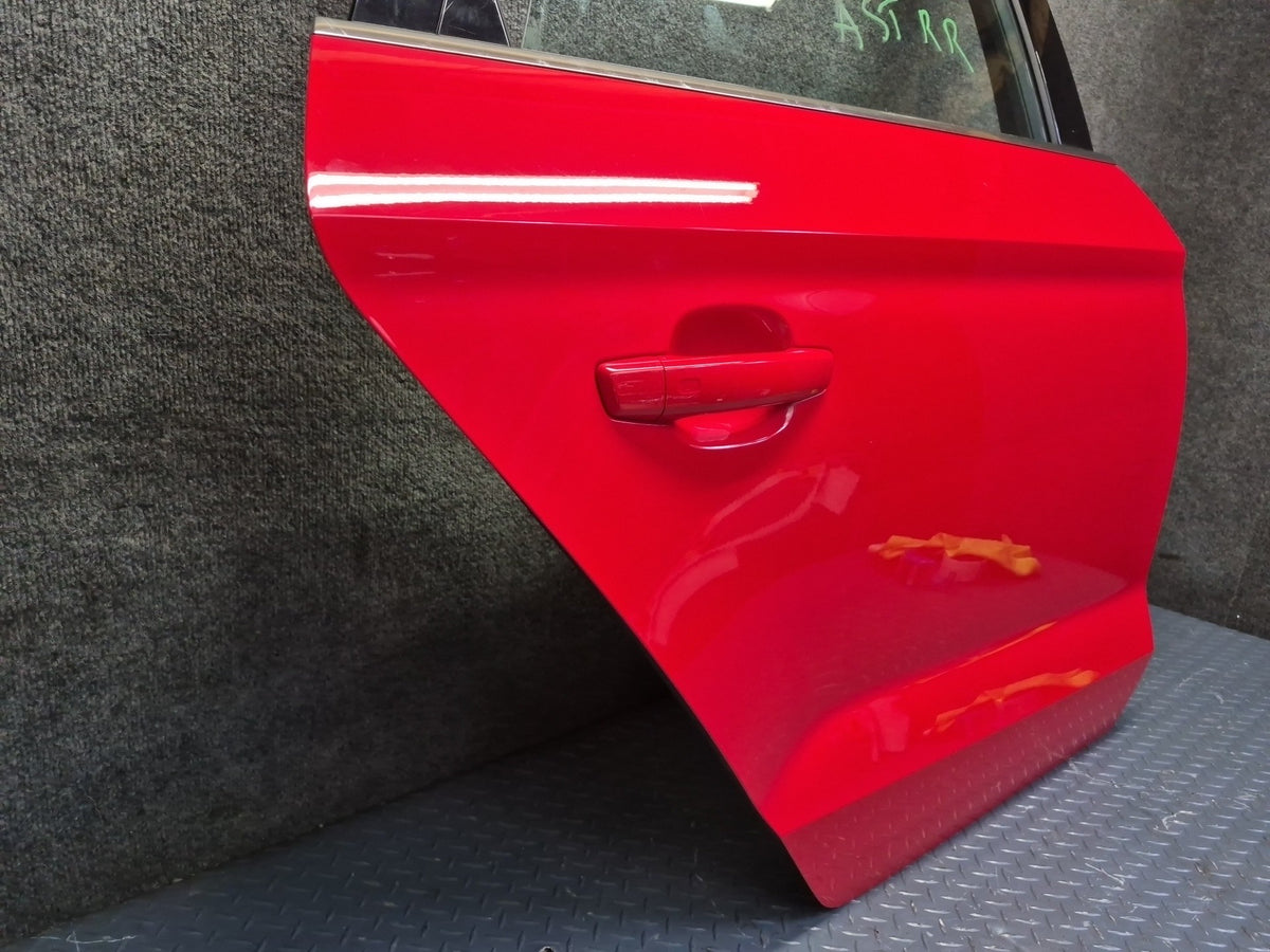 15-20 Audi S3 8VS Sedan Rear Right Door Shell Panel Misano RED Assembly OEM