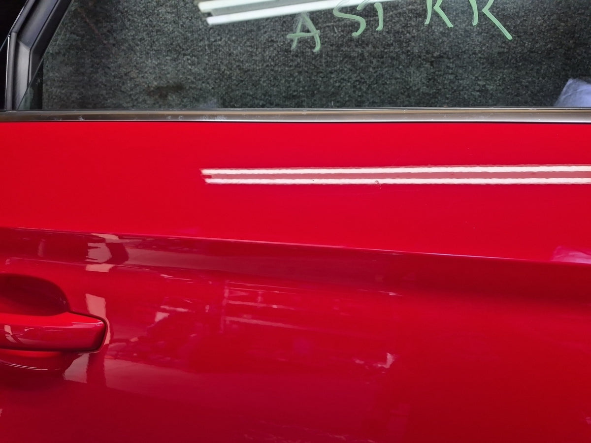 15-20 Audi S3 8VS Sedan Rear Right Door Shell Panel Misano RED Assembly OEM