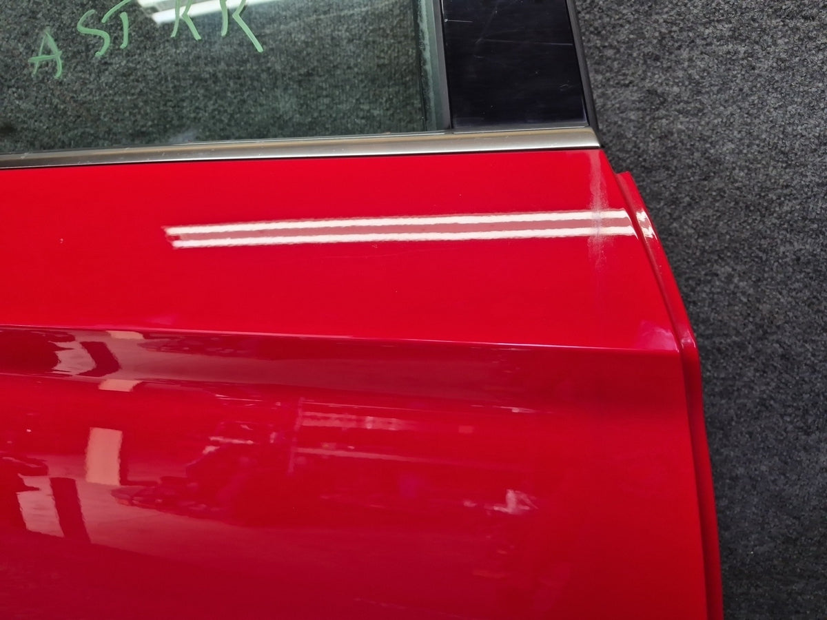 15-20 Audi S3 8VS Sedan Rear Right Door Shell Panel Misano RED Assembly OEM