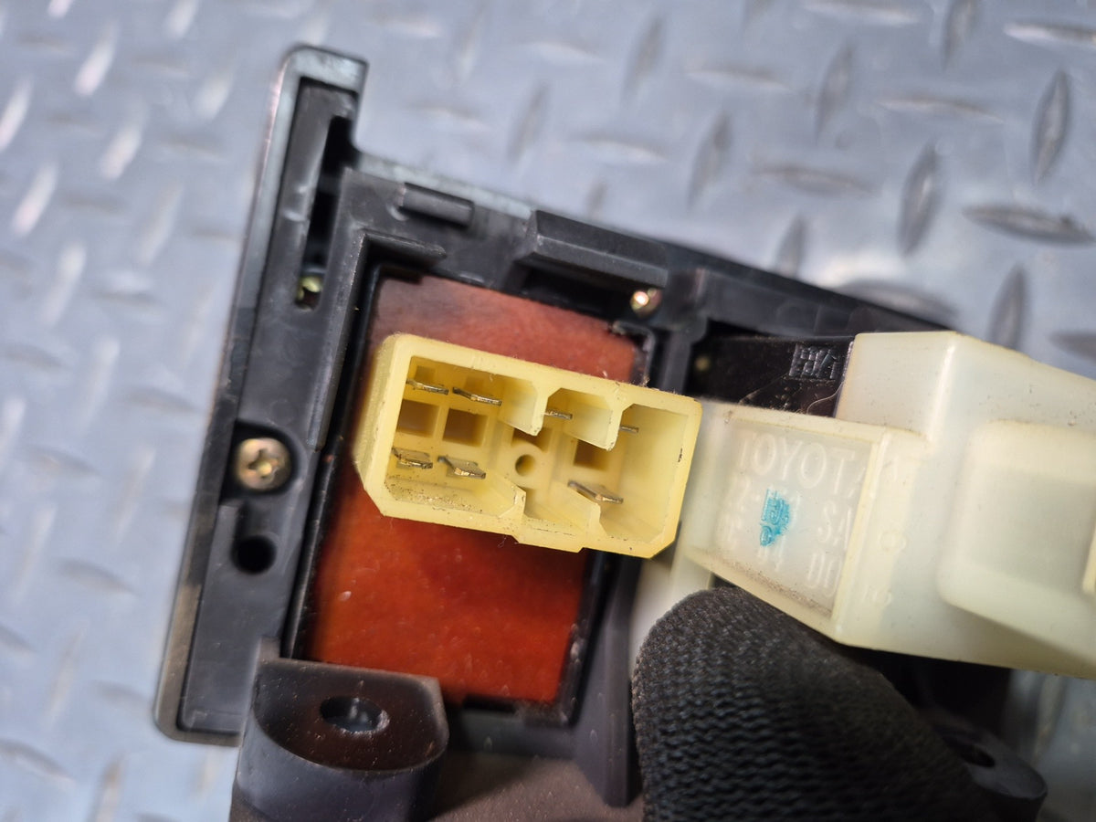 84-86 Toyota Cressida MX73 Power Mirror Hazard Switch w Trim Black OEM