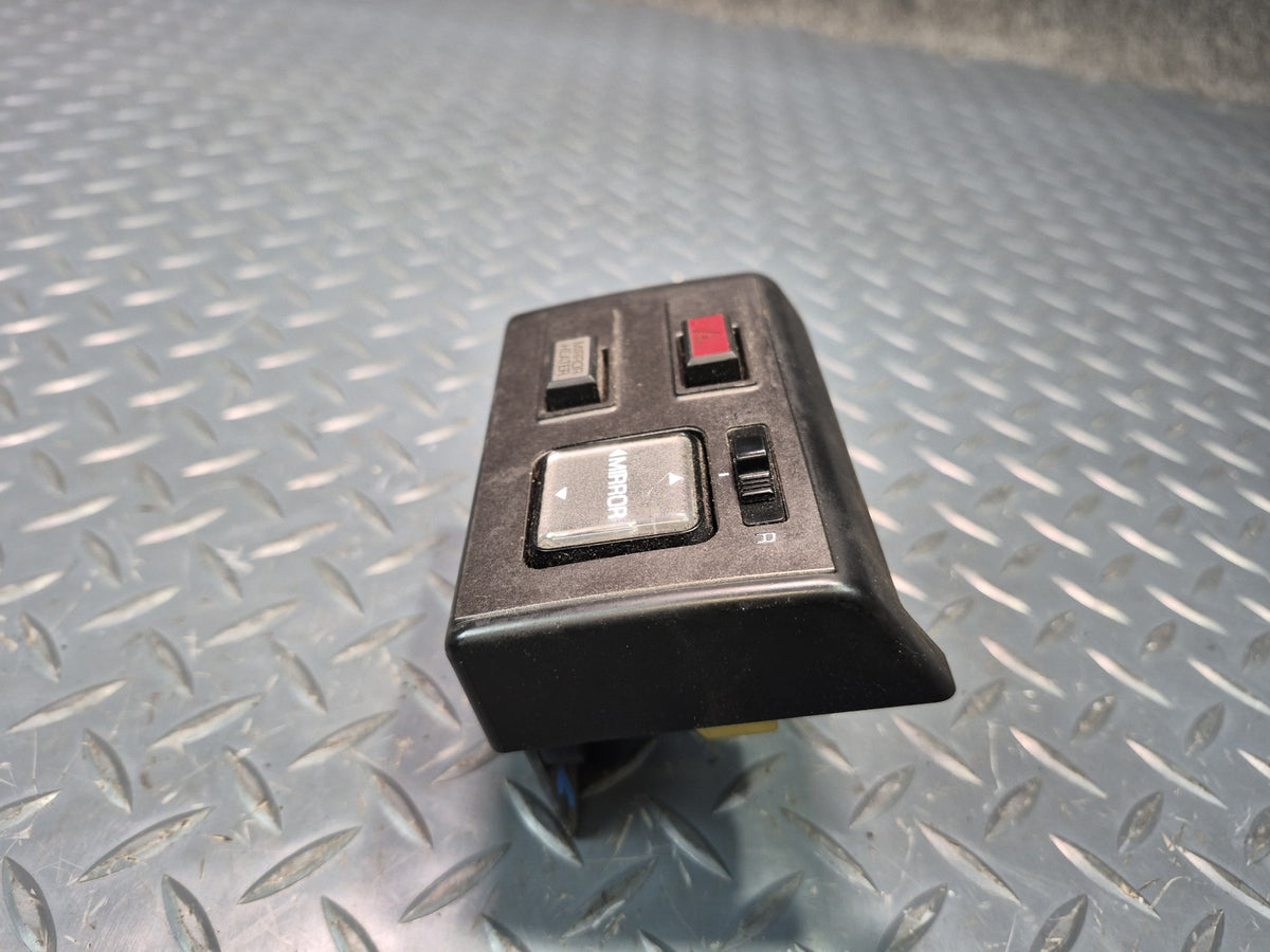 84-86 Toyota Cressida MX73 Power Mirror Hazard Switch w Trim Black OEM
