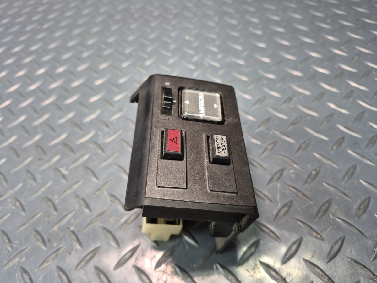 84-86 Toyota Cressida MX73 Power Mirror Hazard Switch w Trim Black OEM