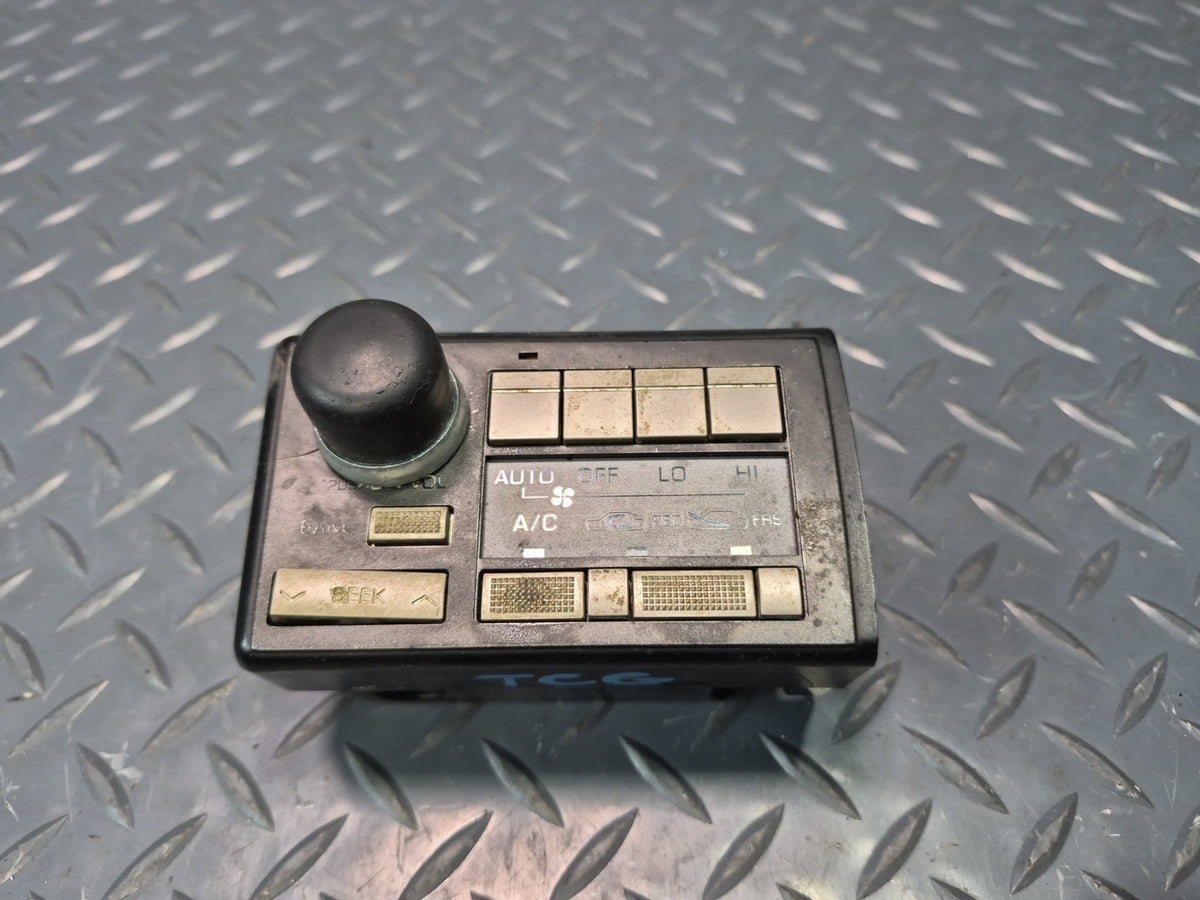 84-88 Toyota Cressida MX73 Radio A/C Heater Climate Switch w Trim Bezel Damaged
