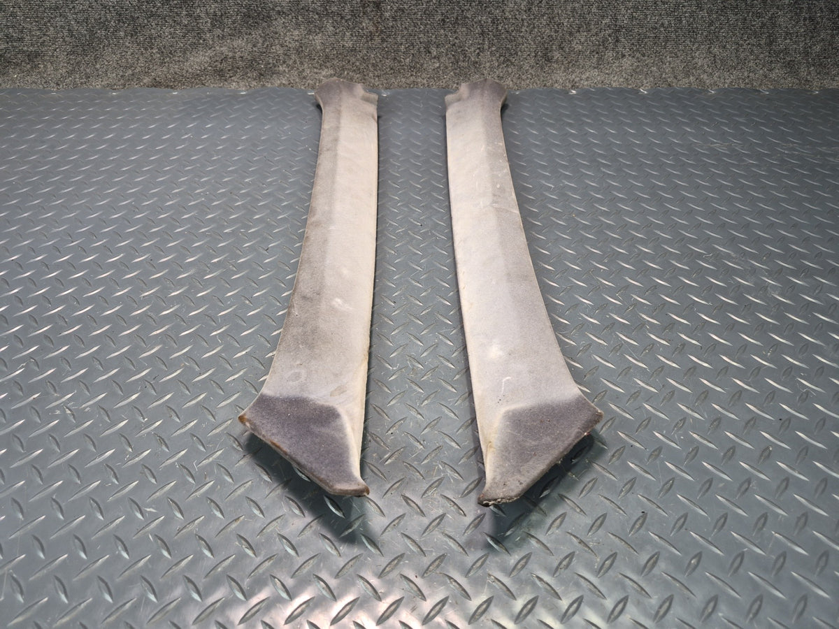 84-86 Toyota Cressida MX73 Sedan Set of 2 Front A Pillar Trim Cover Gray Damaged