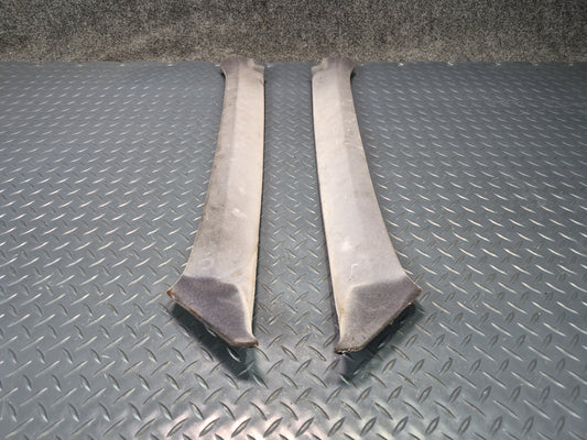 84-86 Toyota Cressida MX73 Sedan Set of 2 Front A Pillar Trim Cover Gray Damaged
