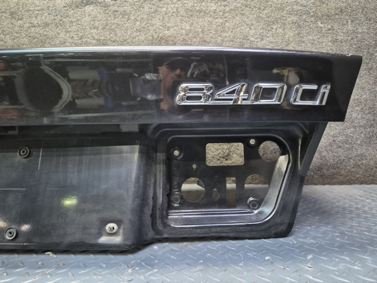 1994-1997 BMW E31 840Ci Rear Trunk Deck Lid Shell Panel Black