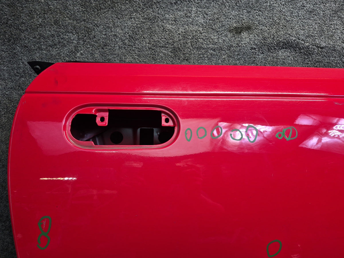02-05 Ford Thunderbird Right Door Shell Panel Colorado RED Damaged