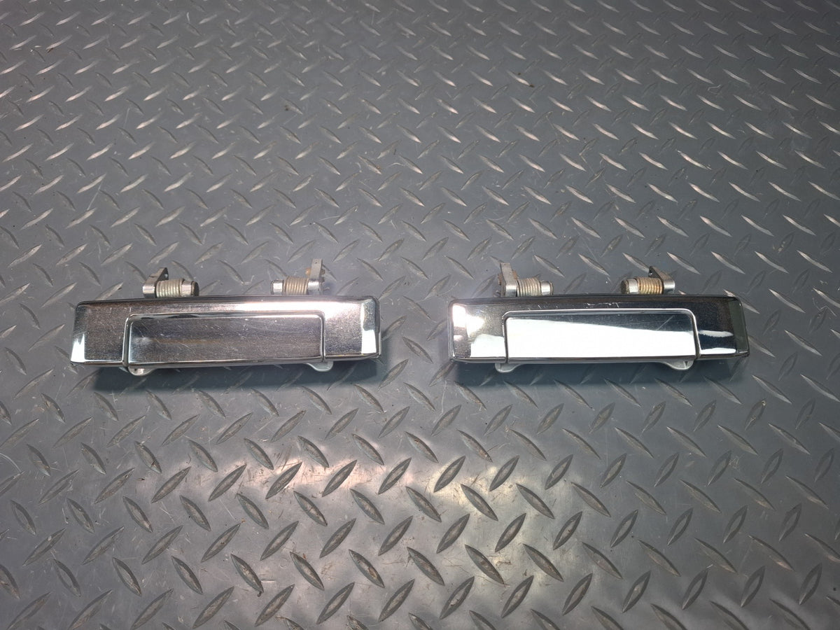 84-88 Toyota Cressida MX73 Sedan Set of 2 Rear Door Exterior Handle Chrome OEM