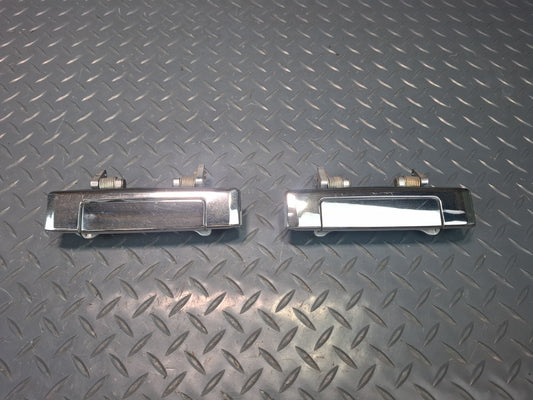 84-88 Toyota Cressida MX73 Sedan Set of 2 Rear Door Exterior Handle Chrome OEM
