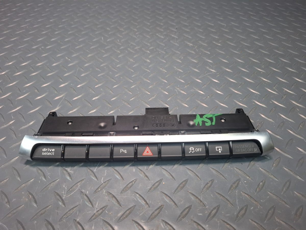 15-17 Audi S3 8VS Dash Center Drive Select PDC Hazard Traction Switch Panel OEM