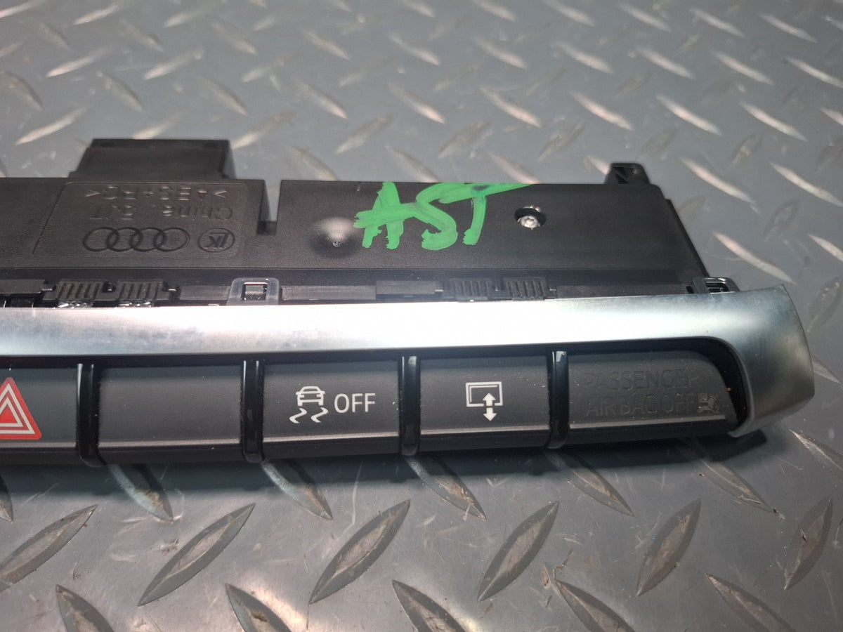 15-17 Audi S3 8VS Dash Center Drive Select PDC Hazard Traction Switch Panel OEM