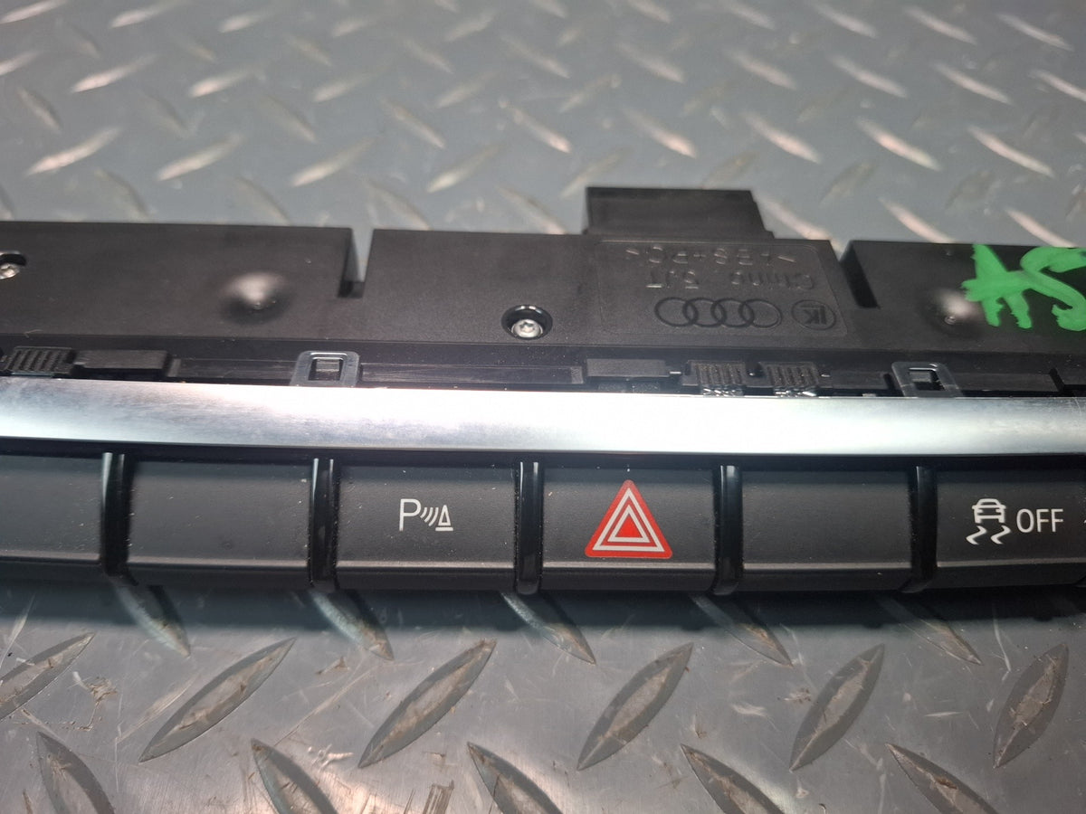 15-17 Audi S3 8VS Dash Center Drive Select PDC Hazard Traction Switch Panel OEM