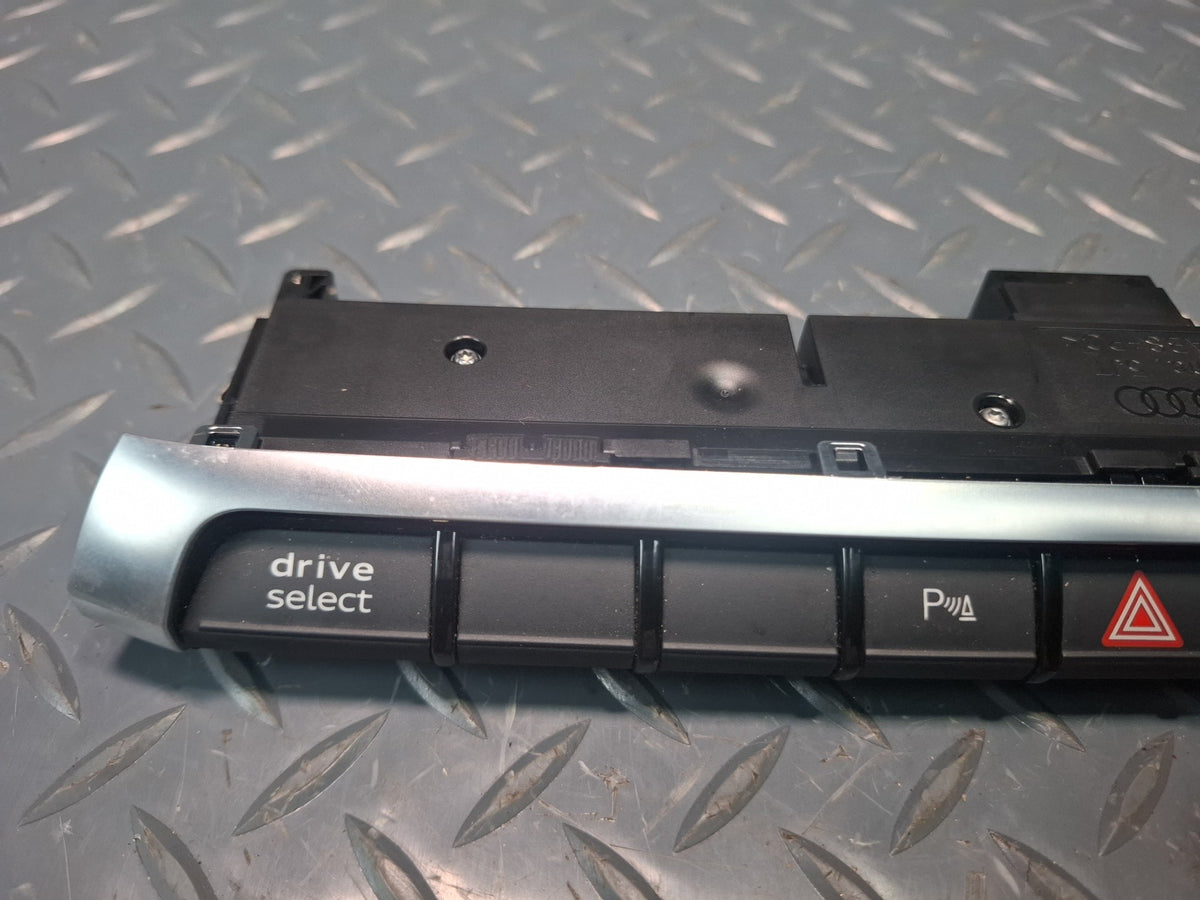 15-17 Audi S3 8VS Dash Center Drive Select PDC Hazard Traction Switch Panel OEM