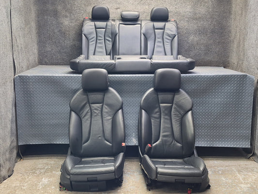 15-16 Audi S3 8VS Sedan 4D00R Front & Rear Seat Set Leather Black OEM