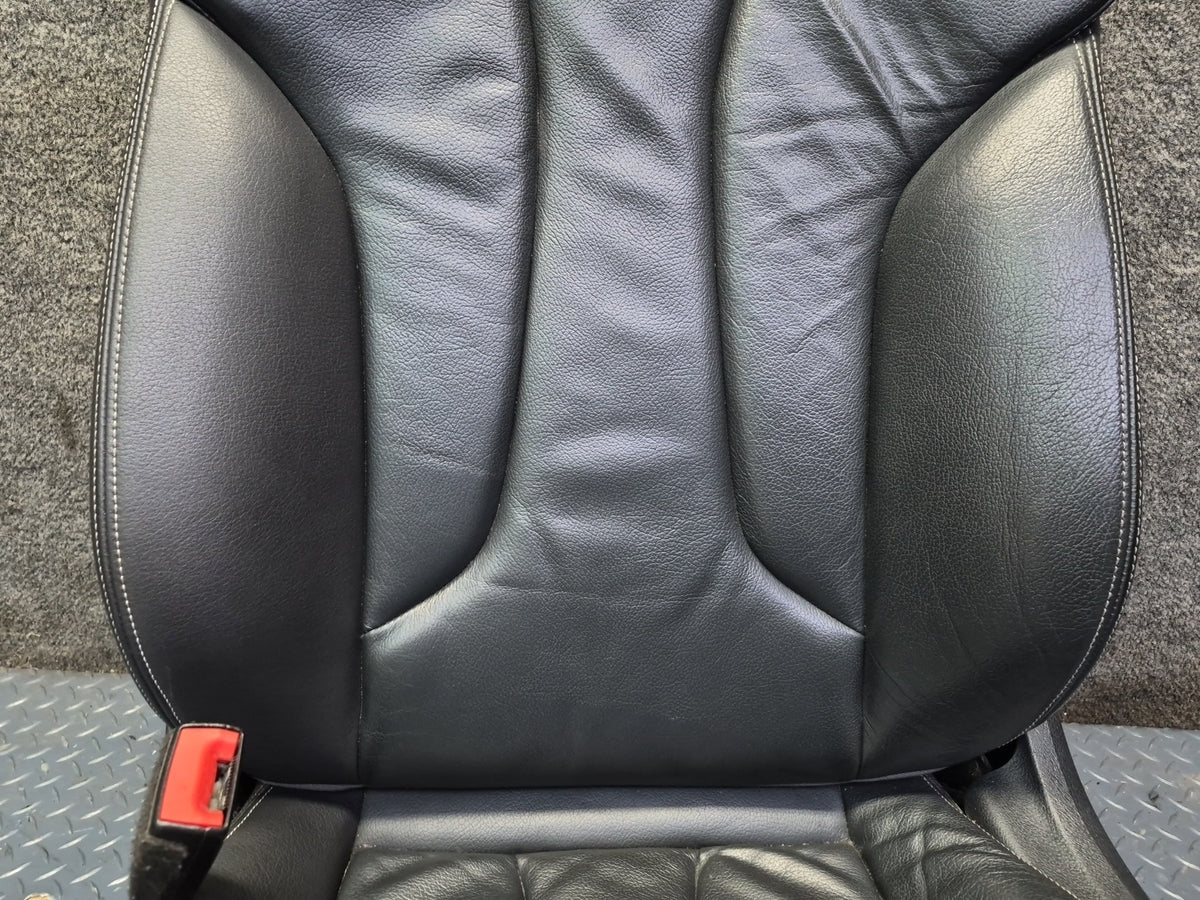 15-16 Audi S3 8VS Sedan 4D00R Front & Rear Seat Set Leather Black OEM