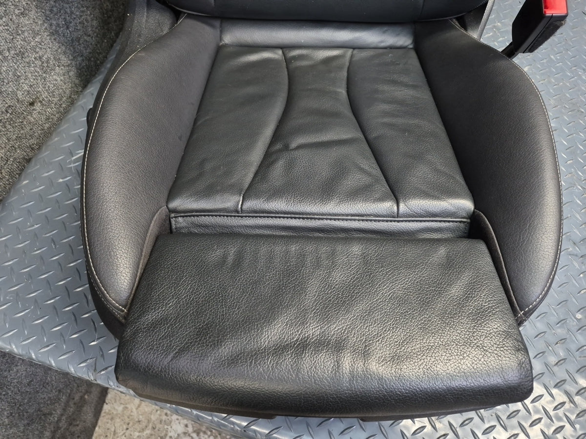 15-16 Audi S3 8VS Sedan 4D00R Front & Rear Seat Set Leather Black OEM