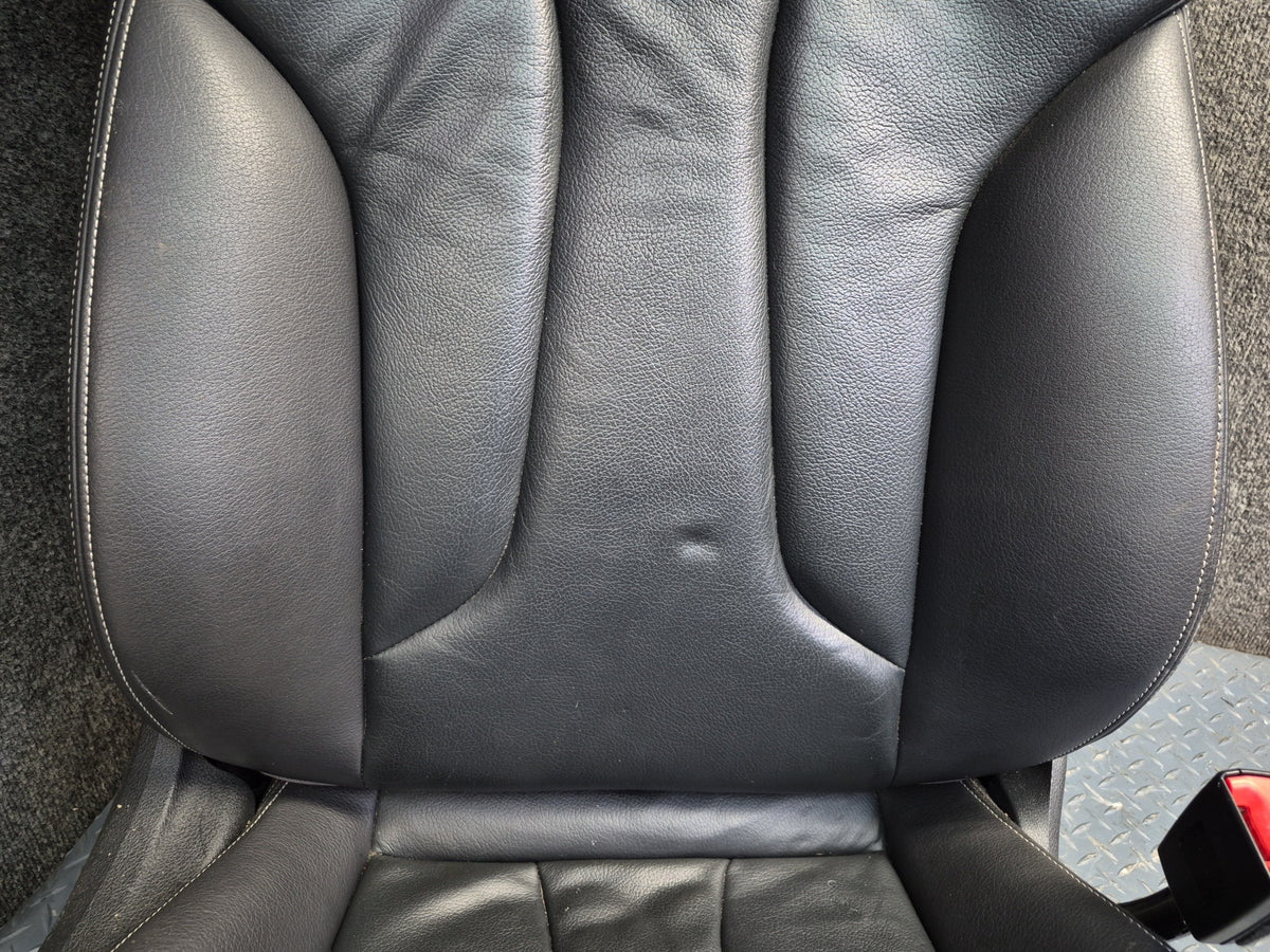 15-16 Audi S3 8VS Sedan 4D00R Front & Rear Seat Set Leather Black OEM