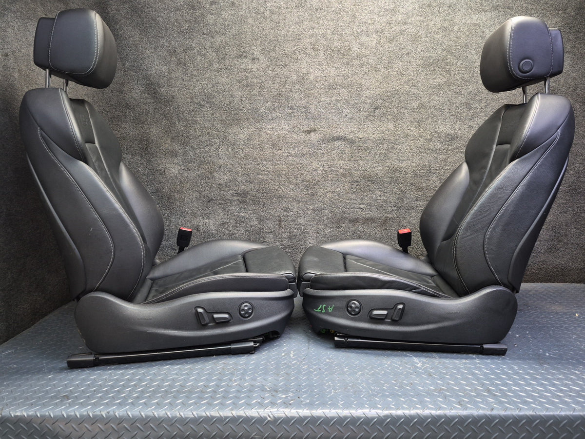 15-16 Audi S3 8VS Sedan 4D00R Front & Rear Seat Set Leather Black OEM