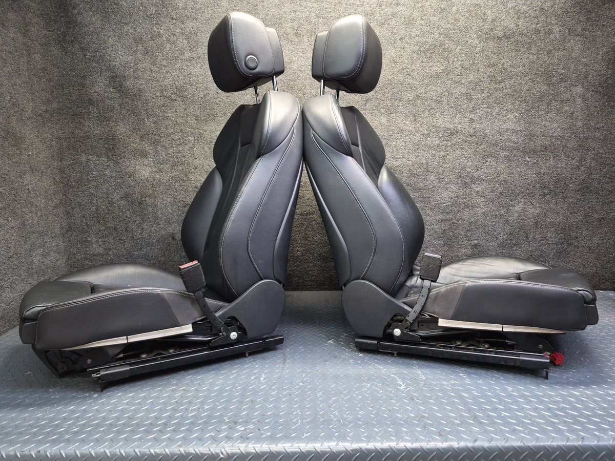 15-16 Audi S3 8VS Sedan 4D00R Front & Rear Seat Set Leather Black OEM