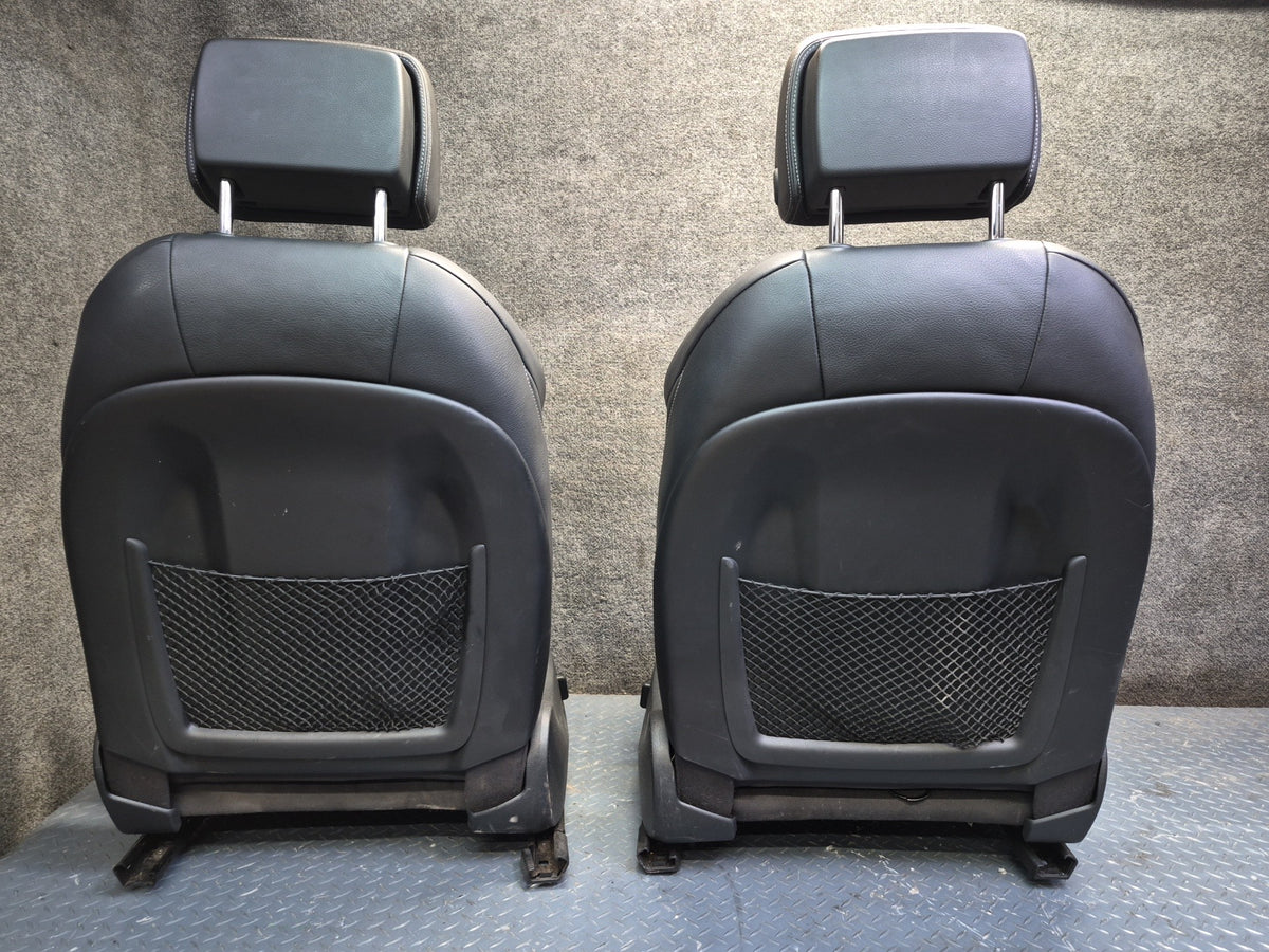 15-16 Audi S3 8VS Sedan 4D00R Front & Rear Seat Set Leather Black OEM