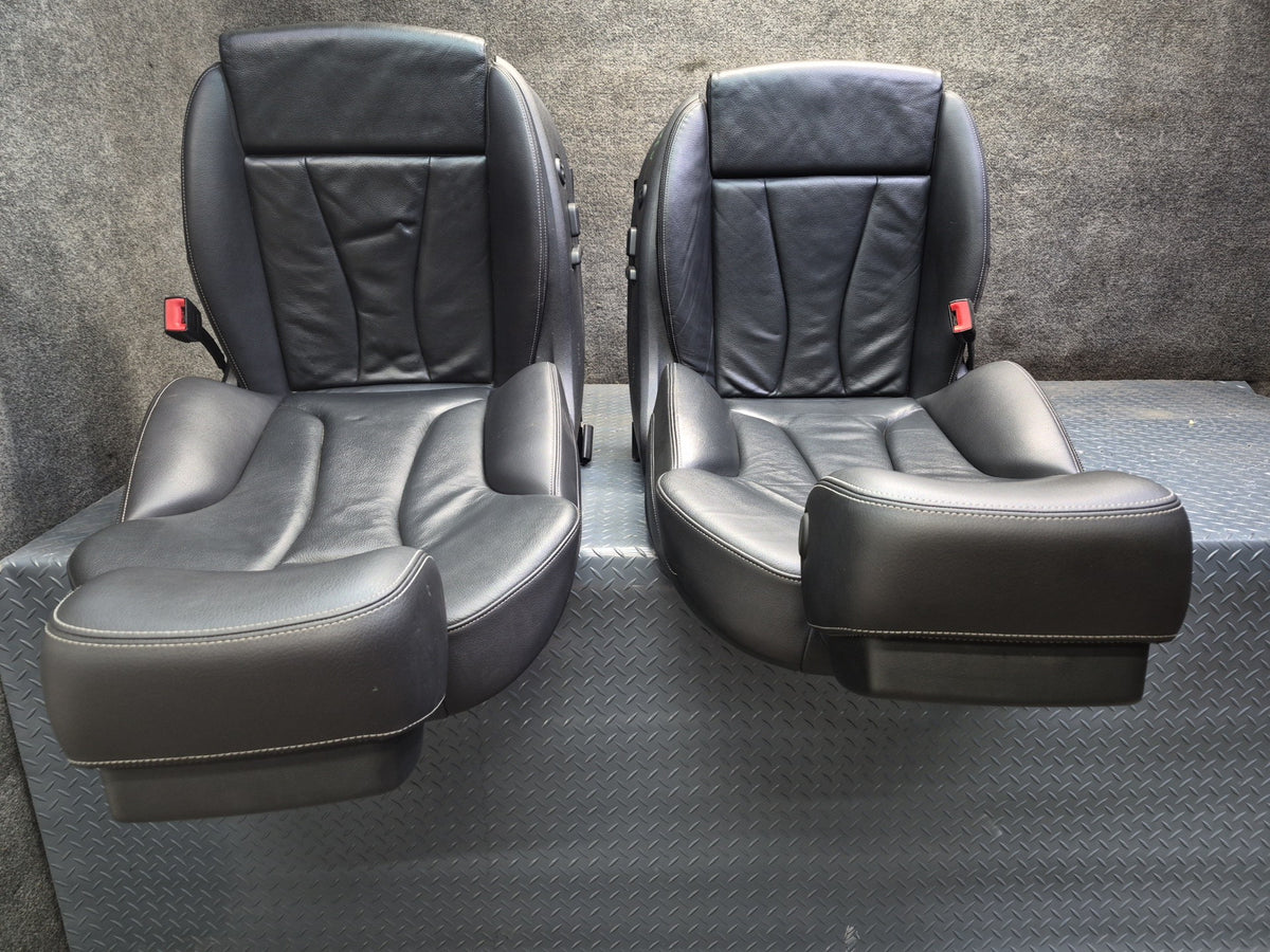 15-16 Audi S3 8VS Sedan 4D00R Front & Rear Seat Set Leather Black OEM