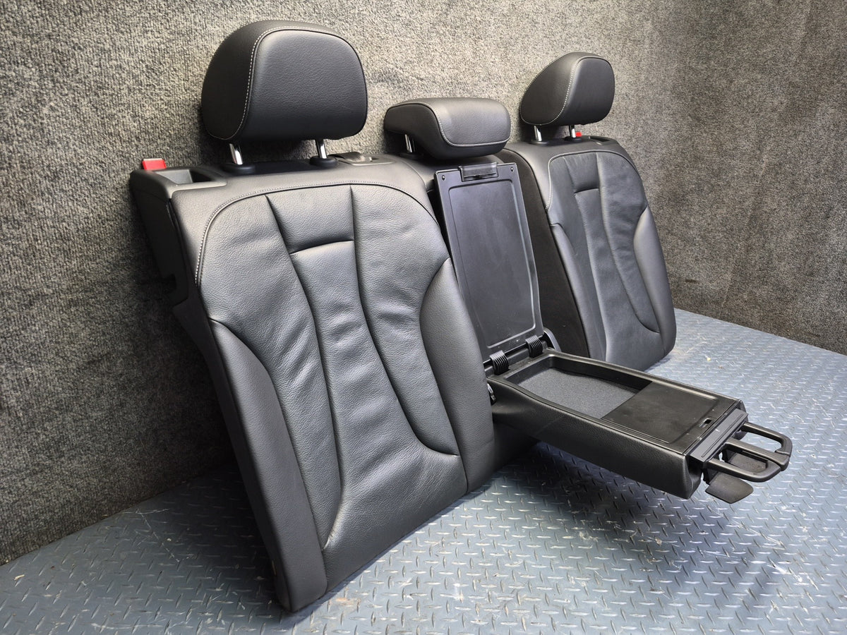 15-16 Audi S3 8VS Sedan 4D00R Front & Rear Seat Set Leather Black OEM