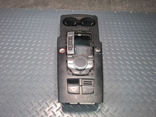 15-16 Audi A3 S3 8VS Sedan A/T Center Console Cover Media Switch Panel Assy OEM