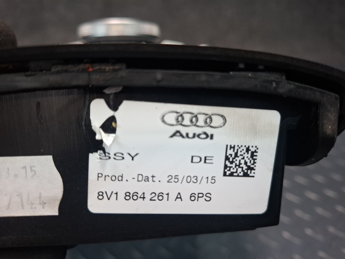 15-16 Audi A3 S3 8VS Sedan A/T Center Console Cover Media Switch Panel Assy OEM