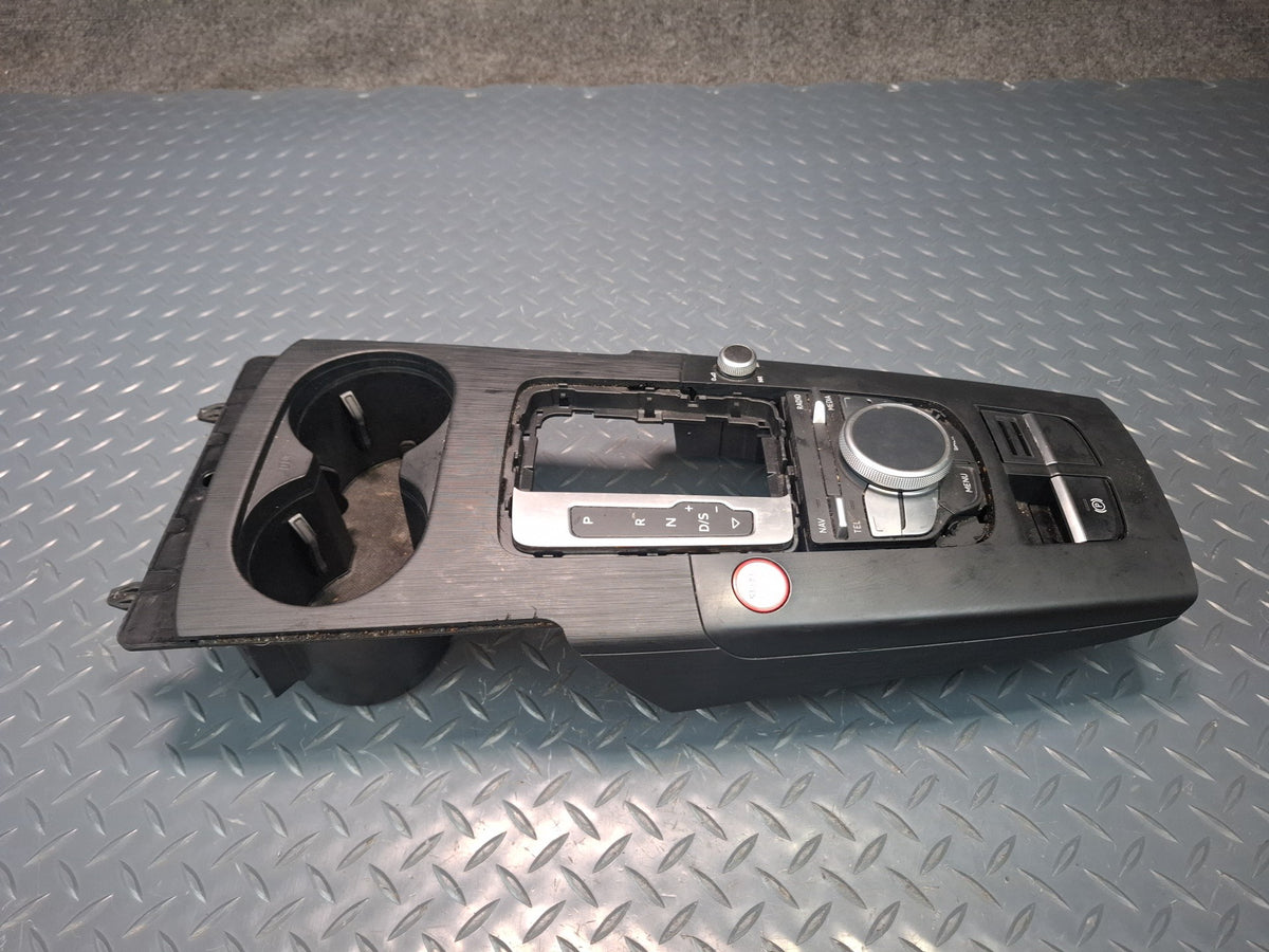 15-16 Audi A3 S3 8VS Sedan A/T Center Console Cover Media Switch Panel Assy OEM